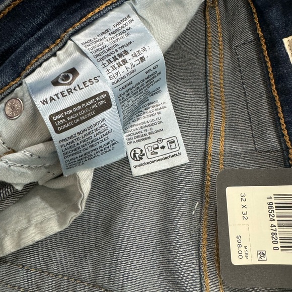 Levi’s Bell bottom flare jeans 32x32 blue stellar stretch 726 Flare - Picture 4 of 4